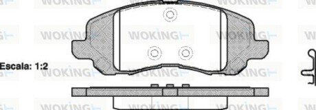 Тормозные колодки woking P9043.20 на Крайслер Себринг