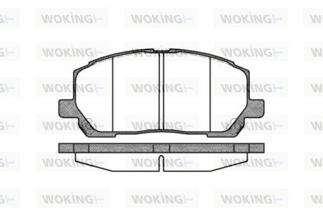 Тормозные колодки woking P9553.00 на Лексус Rx300