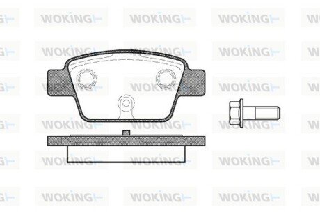 Колодки гальмівні woking P9613.00 на Фиат Стило