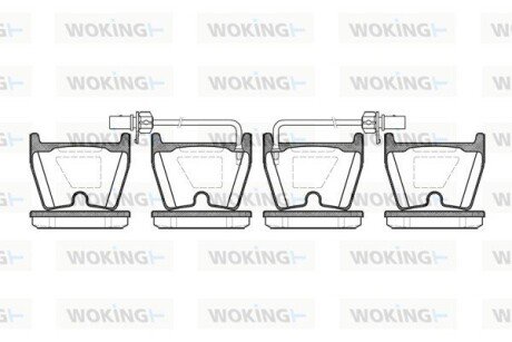 Тормозные колодки woking P9963.02 на Ауди А6 с6