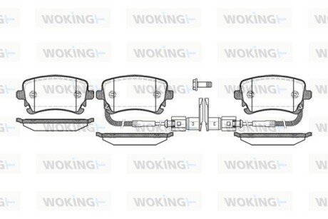 Колодки гальмівні woking P9973.02 на Фольксваген Фаэтон