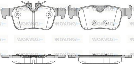 Задние тормозные колодки woking P14513.10