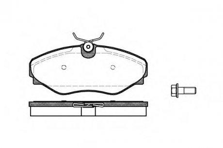 Передние тормозные колодки woking P9343.20