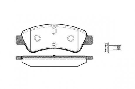 Передние тормозные колодки woking P9403.10