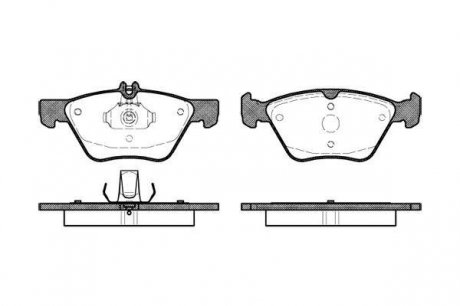 Передние тормозные колодки woking P7013.00