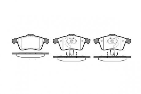 Передні тормозні (гальмівні) колодки woking P7183.00