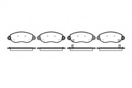 Передні тормозні (гальмівні) колодки woking P6723.02