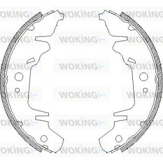 Колодки ручного (стоячого) тормоза woking Z4020.00 на Киа Карнивал