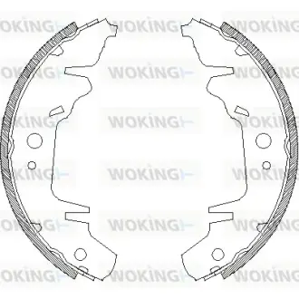 Колодки ручного (стоячого) тормоза WOKING Z4020.00