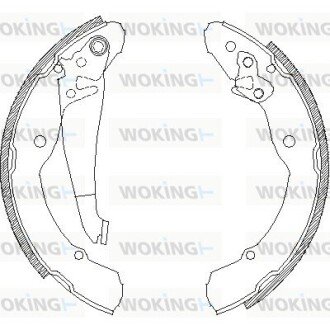 Колодки ручного (стоячого) тормоза woking Z4082.00 на Шкода Октавия а5