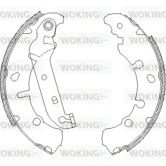 Колодки ручного (стоячого) гальма WOKING Z413700