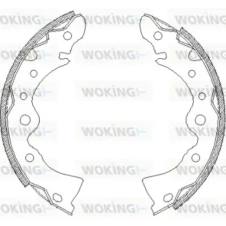 Колодки ручного (стоячого) тормоза WOKING Z4144.00