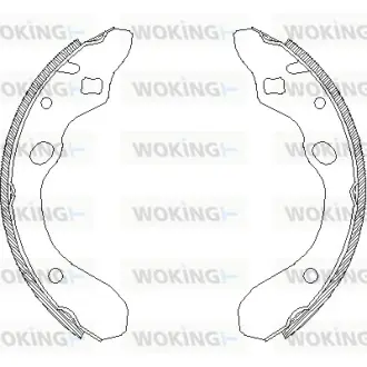 Колодки ручного (стоячого) гальма WOKING Z414700