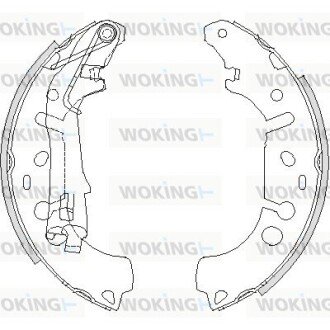 Колодки ручного (стоячого) тормоза woking Z4192.00 на Фиат Пунто 2