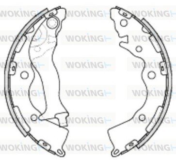 Колодки ручного (стоячого) гальма woking Z4234.00 на Киа Рио 2