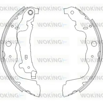 Колодки ручного (стоячого) гальма WOKING Z423700