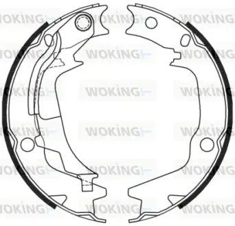 Колодки ручного (стоячого) тормоза WOKING Z4244.00
