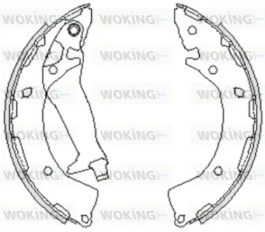 Колодки ручного (стоячого) тормоза WOKING Z4248.00