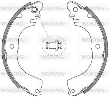 Колодки ручного (стоячого) гальма woking Z4257.00