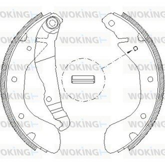 Колодки ручного (стоячого) тормоза woking Z4307.00 на Опель Корса а