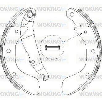 Колодки ручного (стоячого) тормоза woking Z4398.00 на Опель Кадет е