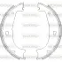 Колодки ручного (стоячого) гальма WOKING Z4406.00 (фото 1)