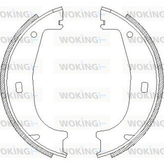 Колодки ручного (стоячого) тормоза woking Z4406.00 на Бмв Z3