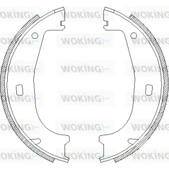 Колодки ручного (стоячого) гальма WOKING Z4406.00