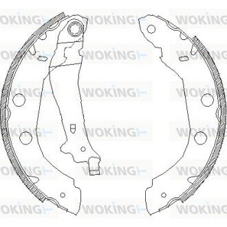 Колодки ручного (стоячого) тормоза woking Z4415.00 на Ниссан Примера р11