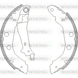Колодки ручного (стоячого) гальма WOKING Z441500