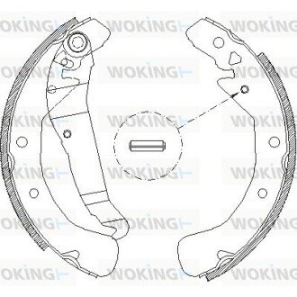 Колодки ручного (стоячого) гальма woking Z4422.00