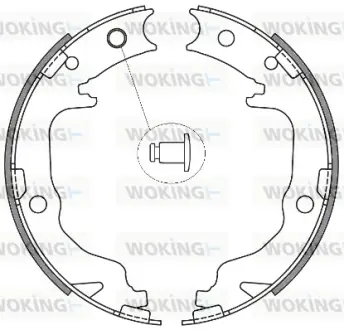 Колодки ручного (стоячого) гальма WOKING Z464100