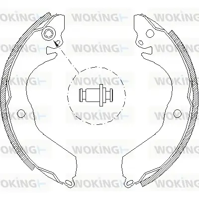 Колодки ручного (стоячого) тормоза WOKING Z4647.00