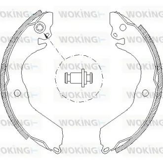 Колодки ручного (стоячого) тормоза WOKING Z4647.00