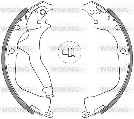 Колодки ручного (стоячого) тормоза WOKING Z4648.00