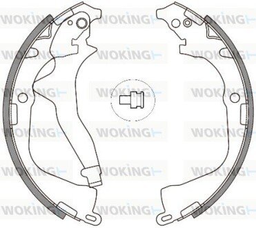 Колодки ручного (стоячого) тормоза woking Z4648.00