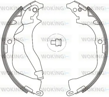 Колодки ручного (стоячого) тормоза WOKING Z4648.00