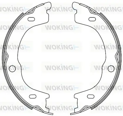 Колодки ручного (стоячого) тормоза WOKING Z4672.00