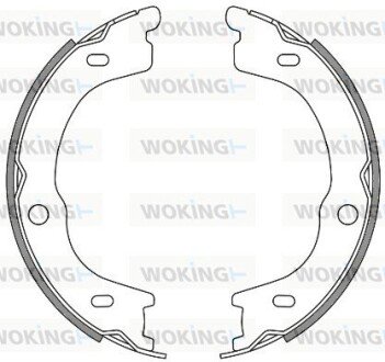 Колодки ручного (стоячого) тормоза woking Z4672.00