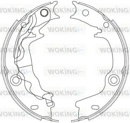 Колодки ручного (стоячого) тормоза WOKING Z4676.00