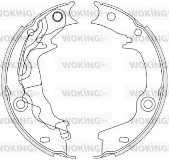 Колодки ручного (стоячого) гальма woking Z4676.00 на Киа Рио 2