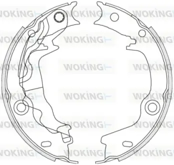 Колодки ручного (стоячого) тормоза WOKING Z4676.00