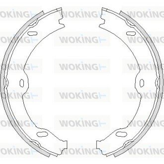 Колодки ручного (стоячого) тормоза woking Z4708.00 на Мерседес S-Class C216