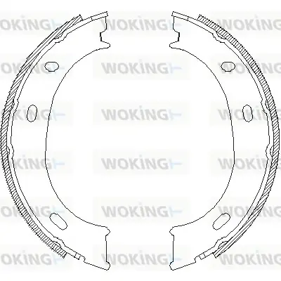 Колодки ручного (стоячого) тормоза WOKING Z471001