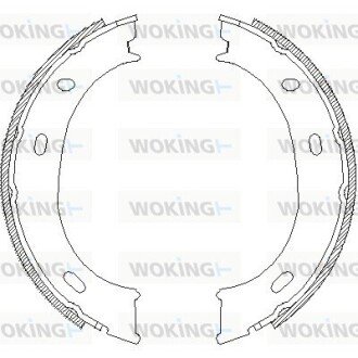 Колодки ручного (стоячого) гальма woking Z4710.01 на Мерседес Спринтер 313