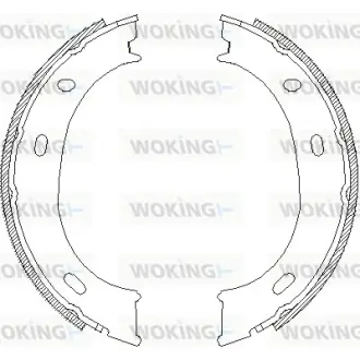 Колодки ручного (стоячого) гальма WOKING Z471001