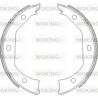 Колодки ручного (стоячого) тормоза woking Z4716.00