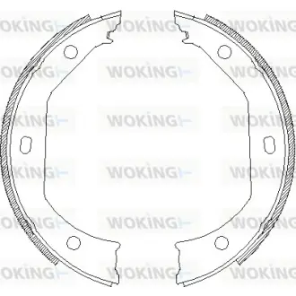 Колодки ручного (стоячого) гальма WOKING Z471600