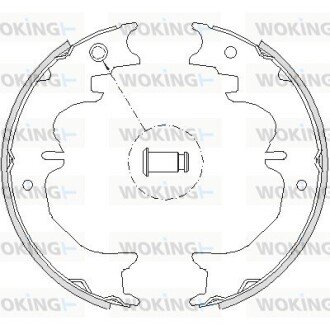 Колодки ручного (стоячого) тормоза woking Z472700 на Лексус Gx460