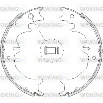 Колодки ручного (стоячого) гальма WOKING Z472700
